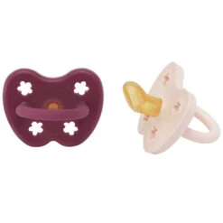 Lot De 2 Tétines Physiologiques Powder Pink Et Rosewood 3-36 Mois HEVEA
