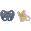 Lot De 2 Tétines Physiologiques Sand Et Ocean Blue 3-36 Mois HEVEA