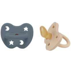Lot De 2 Tétines Physiologiques Sand Et Ocean Blue 3-36 Mois HEVEA