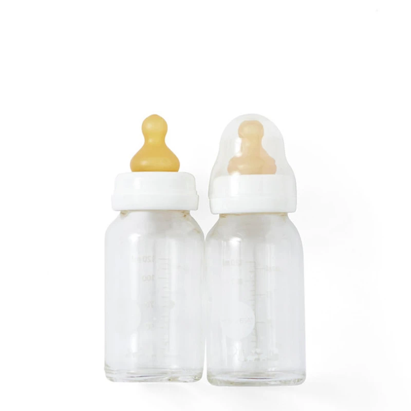 Lot De 2 Biberons En Verre 120ml HEVEA 3 Lot De 2 Biberons En Verre 120ml HEVEA