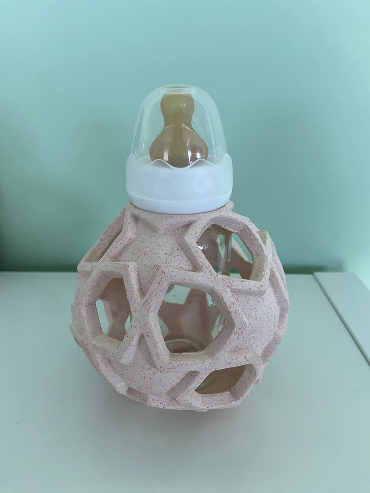 Biberon En Verre 2 En 1 Star Ball 120ml Peach - ATTENTION Manque Packaging HEVEA 4 Biberon En Verre 2 En 1 Star Ball 120ml Peach - ATTENTION Manque Packaging HEVEA – Image 2