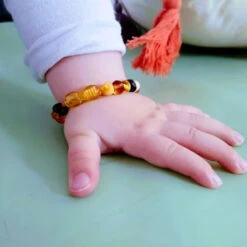 Set Collier Et Bracelet D'Ambre Bébé Multi IRREVERSIBLE BIJOUX -Bébés Produits Magasin IRREVERSIBLE BB 1 5MULTIS4 1