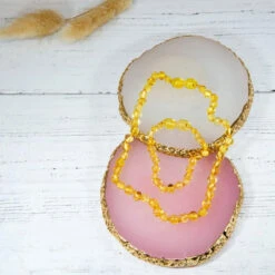 Set Collier Et Bracelet D'Ambre Bébé Honey IRREVERSIBLE BIJOUX