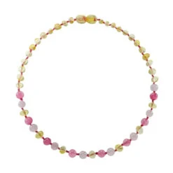 Collier D'Ambre Lemon Et Pierre Naturelle Bébé IRREVERSIBLE BIJOUX -Bébés Produits Magasin IRREVERSIBLE CB10S2