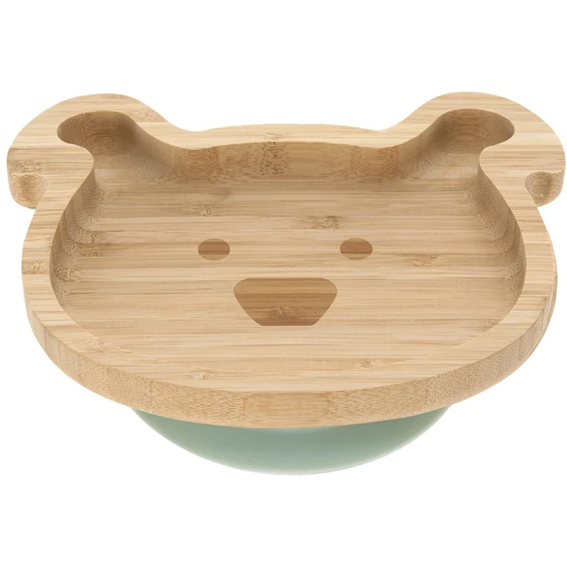 Assiette Ventousée En Bambou Chien LASSIG 3 Assiette Ventousée En Bambou Chien LASSIG