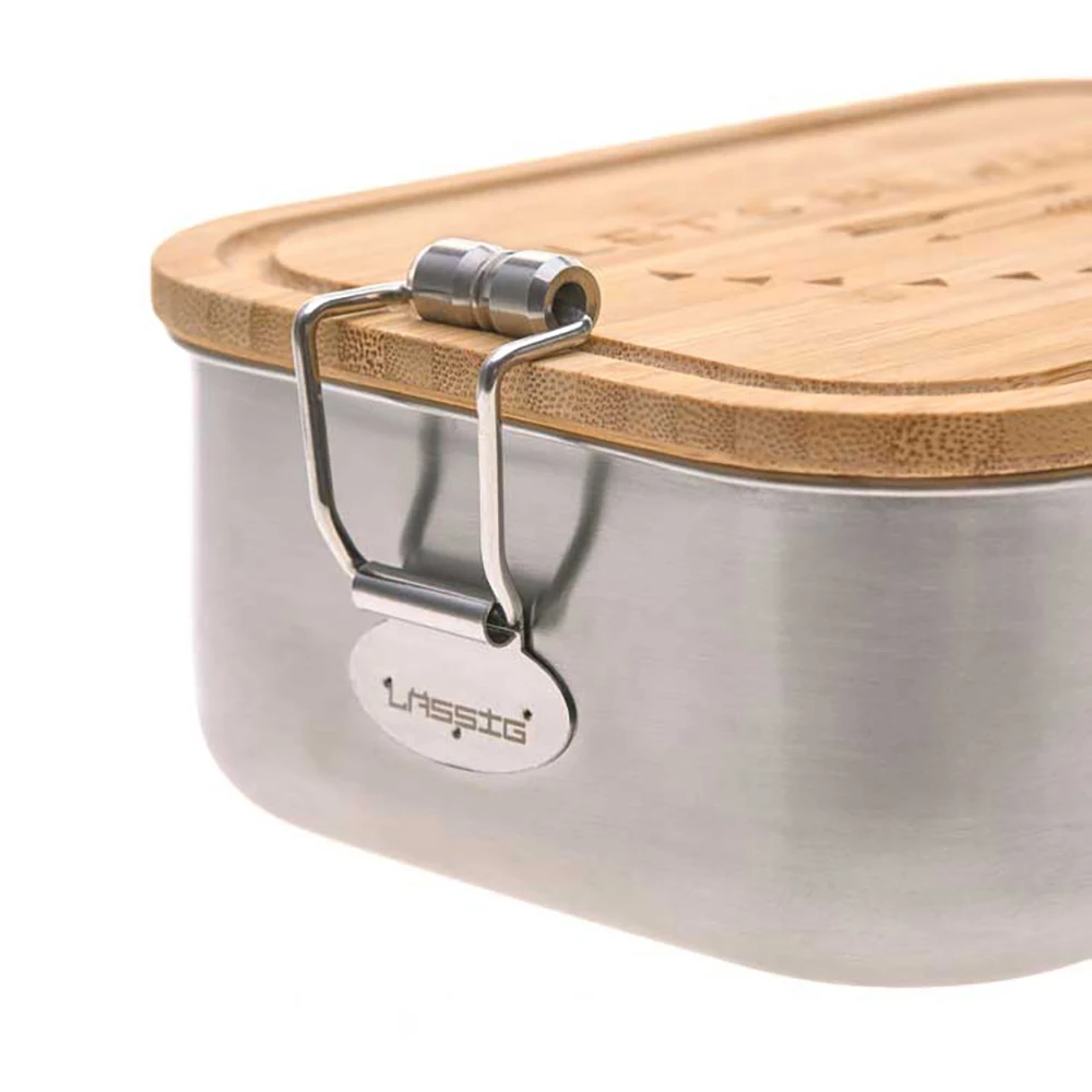 Boîte à Goûter En Inox Et Bambou Adventure LASSIG 6 Boîte à Goûter En Inox Et Bambou Adventure LASSIG – Image 4