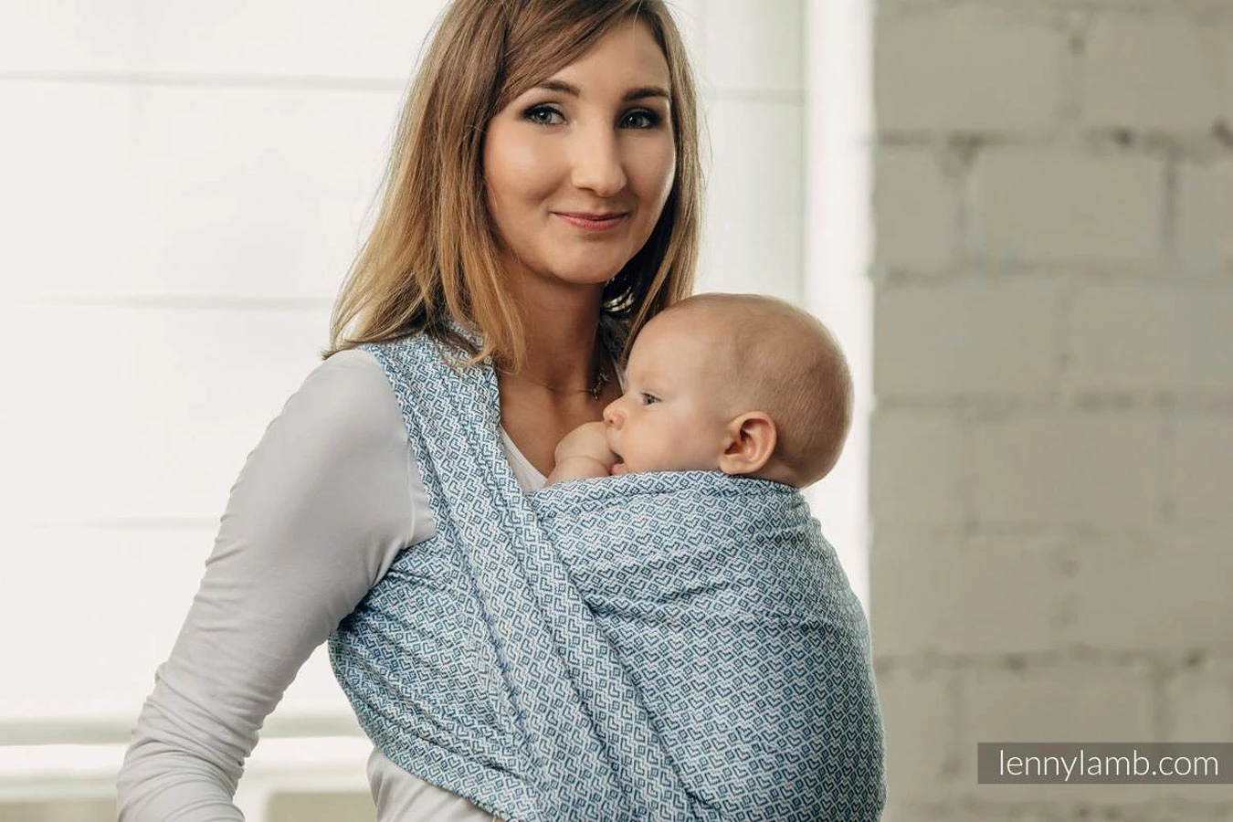 Echarpe De Portage HEART SKY 4.6m LENNYLAMB 8 Echarpe De Portage HEART SKY 4.6m LENNYLAMB – Image 6