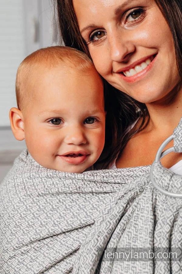 Porte-Bébé Sling HEART GREY 1.8m LENNYLAMB 5 Porte-Bébé Sling HEART GREY 1.8m LENNYLAMB – Image 3