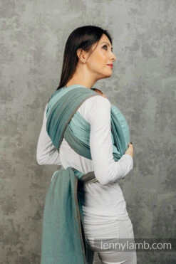 Echarpe De Portage LITTLE HERRINGBONE MINT 4.2m LENNYLAMB -Bébés Produits Magasin LENNYLAMB5907557767781S3