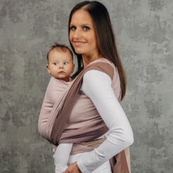 Echarpe De Portage LITTLE HERRINGBONE PINK 4.2m LENNYLAMB