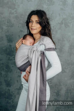 Porte-Bébé Sling COOL GREY 1.8m LENNYLAMB -Bébés Produits Magasin LENNYLAMB5907557774673S2