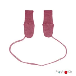 Moufles évolutives En Laine Mérinos Dark Cerise MANYMONTHS -Bébés Produits Magasin MAMIDEA MOUFLE DARK CERISEV