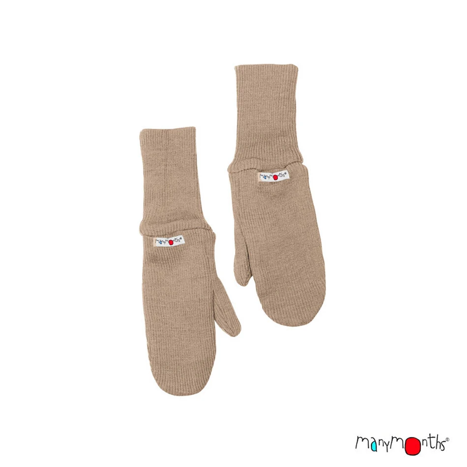 Moufles évolutives En Laine Mérinos Nutty Granola MANYMONTHS 3 Moufles évolutives En Laine Mérinos Nutty Granola MANYMONTHS