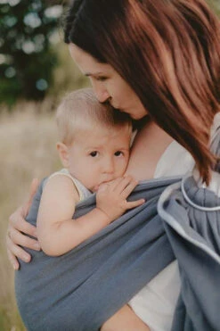 Porte-bébé NEO SLING Anthracite NEOBULLE -Bébés Produits Magasin NEO SLUB ANT TUS1