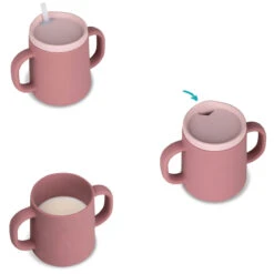 Tasse D'apprentissage évolutive Rose TUMTUM -Bébés Produits Magasin NEST TT5101S1