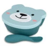 Set Bol Ventousé Et Cuillère En Silicone Ourson Bleu TUMTUM -Bébés Produits Magasin NEST TT5300V1