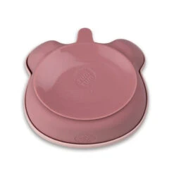Set Bol Ventousé Et Cuillère En Silicone Ourson Rose TUMTUM -Bébés Produits Magasin NEST TT5301S2