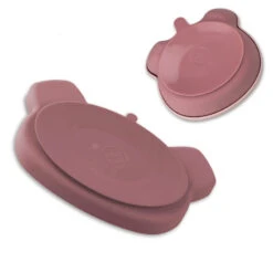 Set Repas En Silicone Ourson Rose TUMTUM -Bébés Produits Magasin NEST TT5401S1