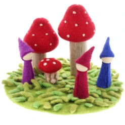 Tapis De Jeu Laine Feutrée  Herbes Set De 2 PAPOOSE TOYS -Bébés Produits Magasin PAPOOSEPH302S2