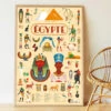 Poster Géant 35 Stickers Egypte POPPIK -Bébés Produits Magasin POPPIK DIS022 V1