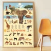 Poster Géant 42 Stickers La Savane POPPIK 1 Poster Géant 42 Stickers La Savane POPPIK -Bébés Produits Magasin POPPIK DIS027 V1