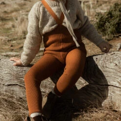 Collant Sans Pied à Bretelles En Laine Mérinos - Ginger SILLY SILAS -Bébés Produits Magasin SILLYSILASWFGINGRWOOLS2