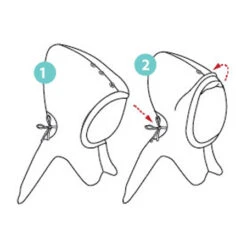 Cagoule Ajustable ELEPHANT SoftShell Black / Rock Grey MAM DESIGN -Bébés Produits Magasin SITE1PIXIEelephant