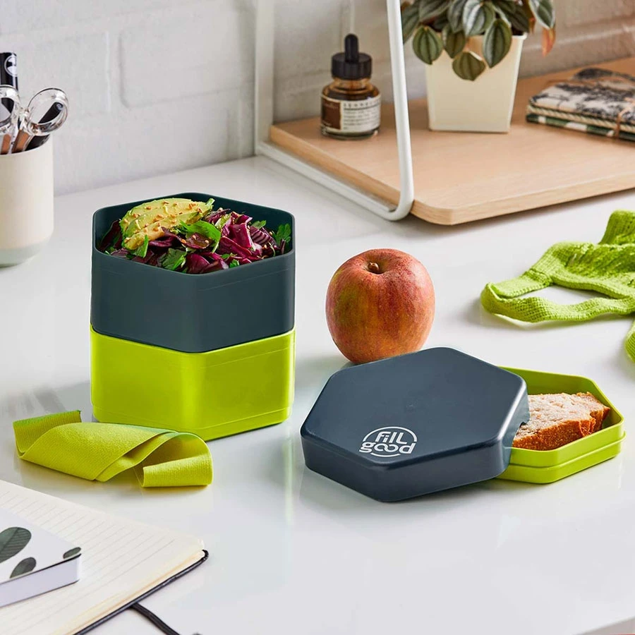 Boite à Repas Végétale 3 Compartiments - Anis FILLGOOD 4 Boite à Repas Végétale 3 Compartiments - Anis FILLGOOD – Image 2