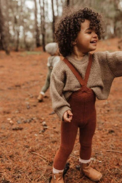 Collant Sans Pied à Bretelles Teddy - Cinnamon SILLY SILAS -Bébés Produits Magasin SSTFCINNCOTTONBLENDS2