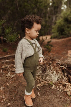 Collant Sans Pied à Bretelles Teddy - Olive SILLY SILAS -Bébés Produits Magasin SSTFOLIVECOTTONBLENDS4