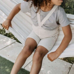 Collant Short à Bretelles - Cream SILLY SILAS -Bébés Produits Magasin Shorty SHCREAMCOTTONS1