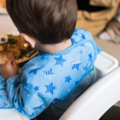 Bavoir Manches Longues Nomade Taille Unique Etoiles Bleues TIDY TOT 17 Bavoir Manches Longues Nomade Taille Unique Etoiles Bleues TIDY TOT -Bébés Produits Magasin Site4toutes couleurs