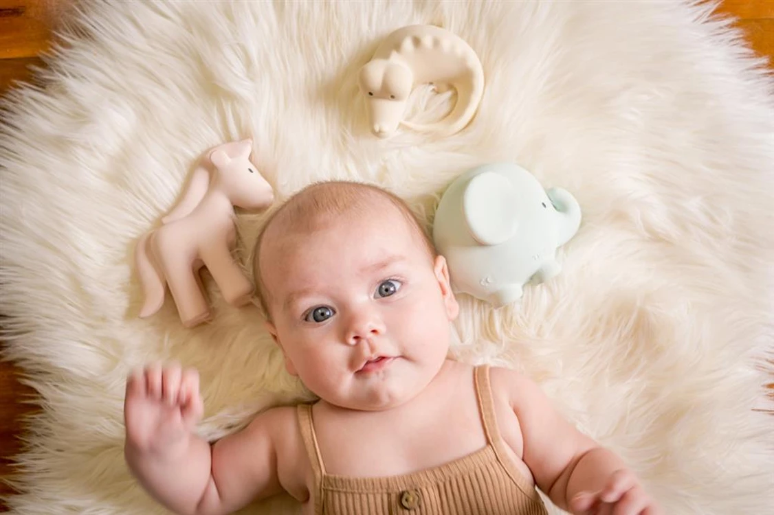 Set De 3 Animaux En Caoutchouc Naturel Marshmallow - Safari TIKIRI 6 Set De 3 Animaux En Caoutchouc Naturel Marshmallow - Safari TIKIRI – Image 4