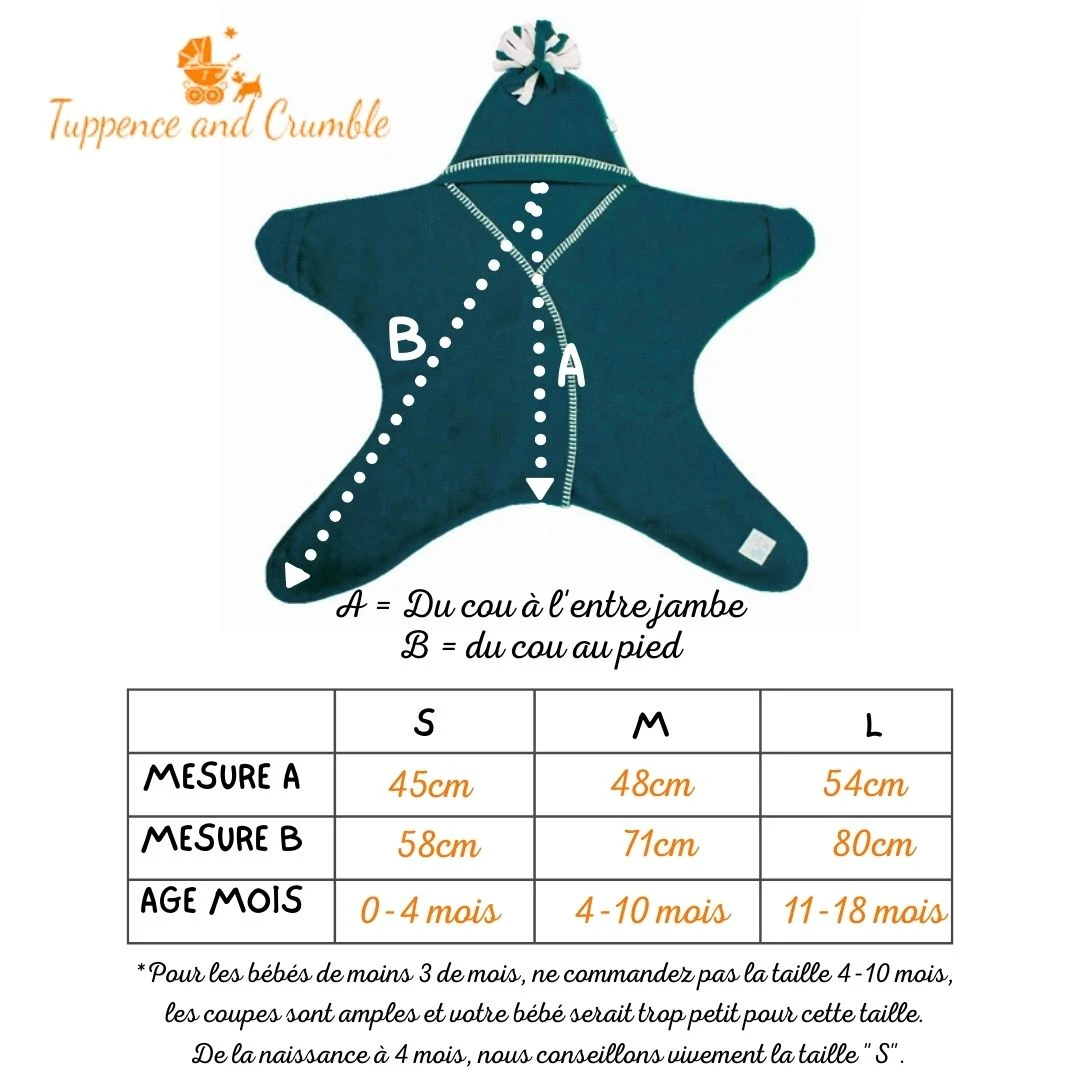 Couverture Etoile Starnug Corail TUPPENCE AND CRUMBLE 7 Couverture Etoile Starnug Corail TUPPENCE AND CRUMBLE – Image 5