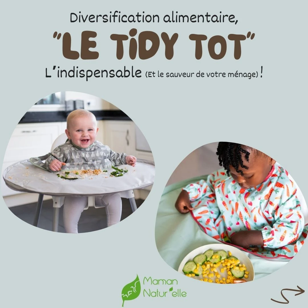 Kit Bavoir Et Plateau Transportable Sage Green TIDY TOT 9 Kit Bavoir Et Plateau Transportable Sage Green TIDY TOT – Image 7