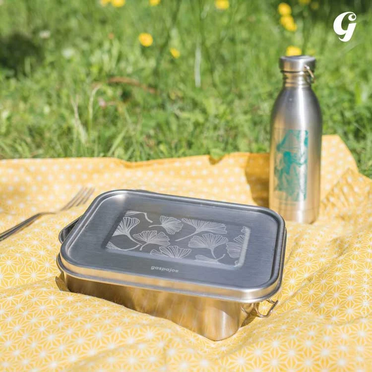 Lunch Box Inox Yummy 800 Ml Ginkgo GASPAJOE 5 Lunch Box Inox Yummy 800 Ml Ginkgo GASPAJOE – Image 3