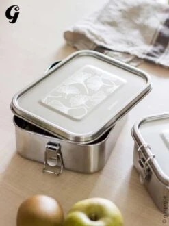Lunch Box Inox Yummy 800 Ml Ginkgo GASPAJOE 10 Lunch Box Inox Yummy 800 Ml Ginkgo GASPAJOE -Bébés Produits Magasin Yummy1200 2