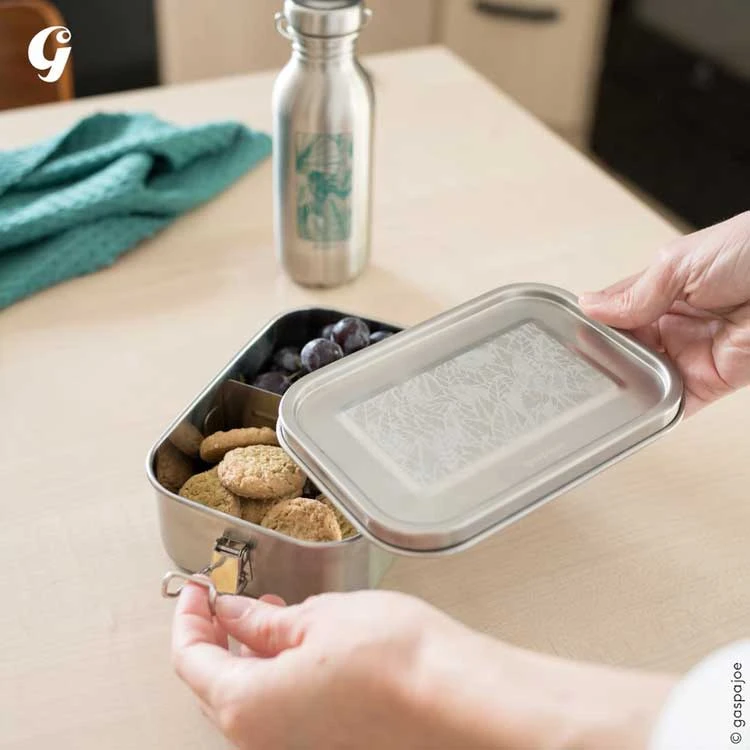 Lunch Box Inox Yummy 800 Ml Cerisier GASPAJOE 4 Lunch Box Inox Yummy 800 Ml Cerisier GASPAJOE – Image 2