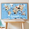 Poster Géant 67 Stickers Animaux Du Monde POPPIK -Bébés Produits Magasin asifxlg6