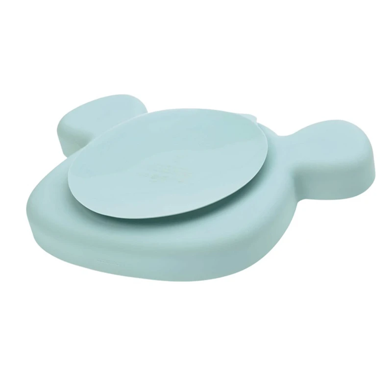 Assiette à Compartiments Ventousée En Silicone Bleu LASSIG 4 Assiette à Compartiments Ventousée En Silicone Bleu LASSIG – Image 2