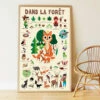 Poster Géant 60 Stickers Forêt POPPIK -Bébés Produits Magasin ejos4hmm