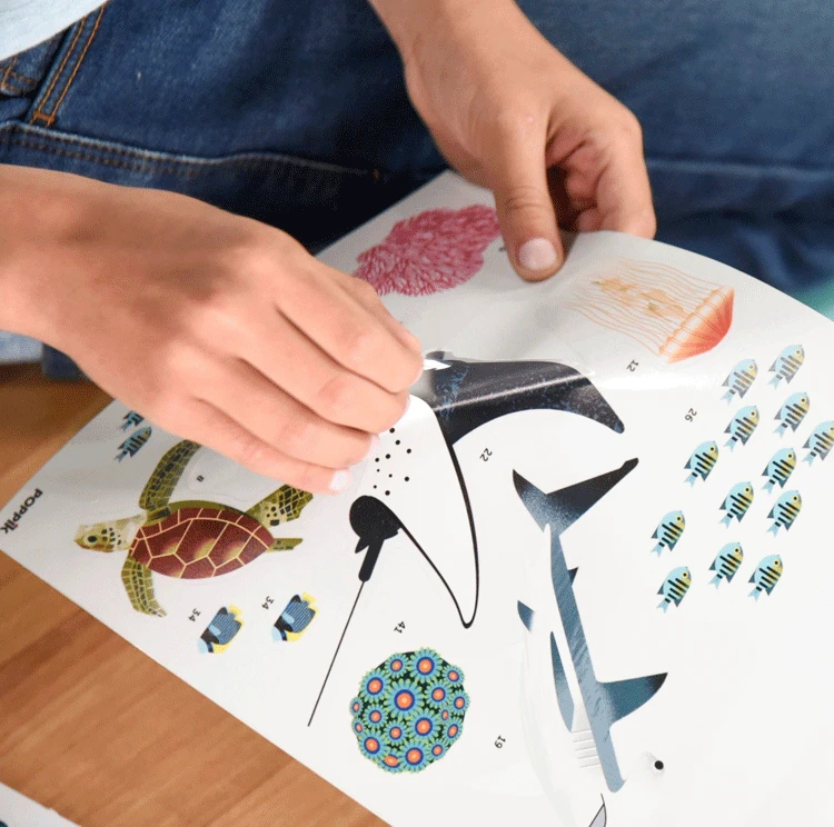 Poster Géant 59 Stickers Océan POPPIK 9 Poster Géant 59 Stickers Océan POPPIK – Image 7