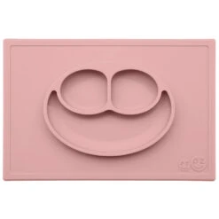 Assiette Antidérapante HAPPY Mat ROSE POUDRE EZPZ