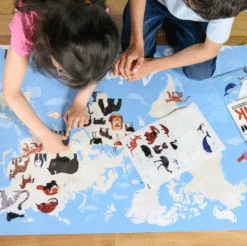 Poster Géant 67 Stickers Animaux Du Monde POPPIK -Bébés Produits Magasin ggxn9loa