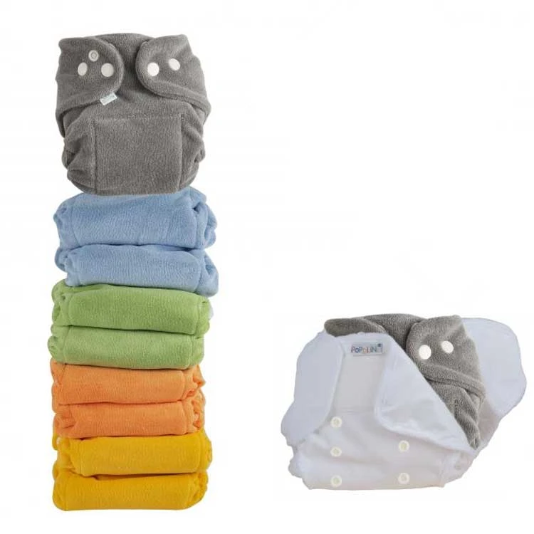 PACK DE DEPART Couches Lavables MiniSnap - Taille Naissance (2-8kg) POPOLINI 3 PACK DE DEPART Couches Lavables MiniSnap - Taille Naissance (2-8kg) POPOLINI