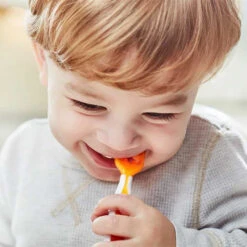 Lot De 2 Pré-cuillères Bleu Et Orange NUMNUM 15 Lot De 2 Pré-cuillères Bleu Et Orange NUMNUM -Bébés Produits Magasin khcmrido 1