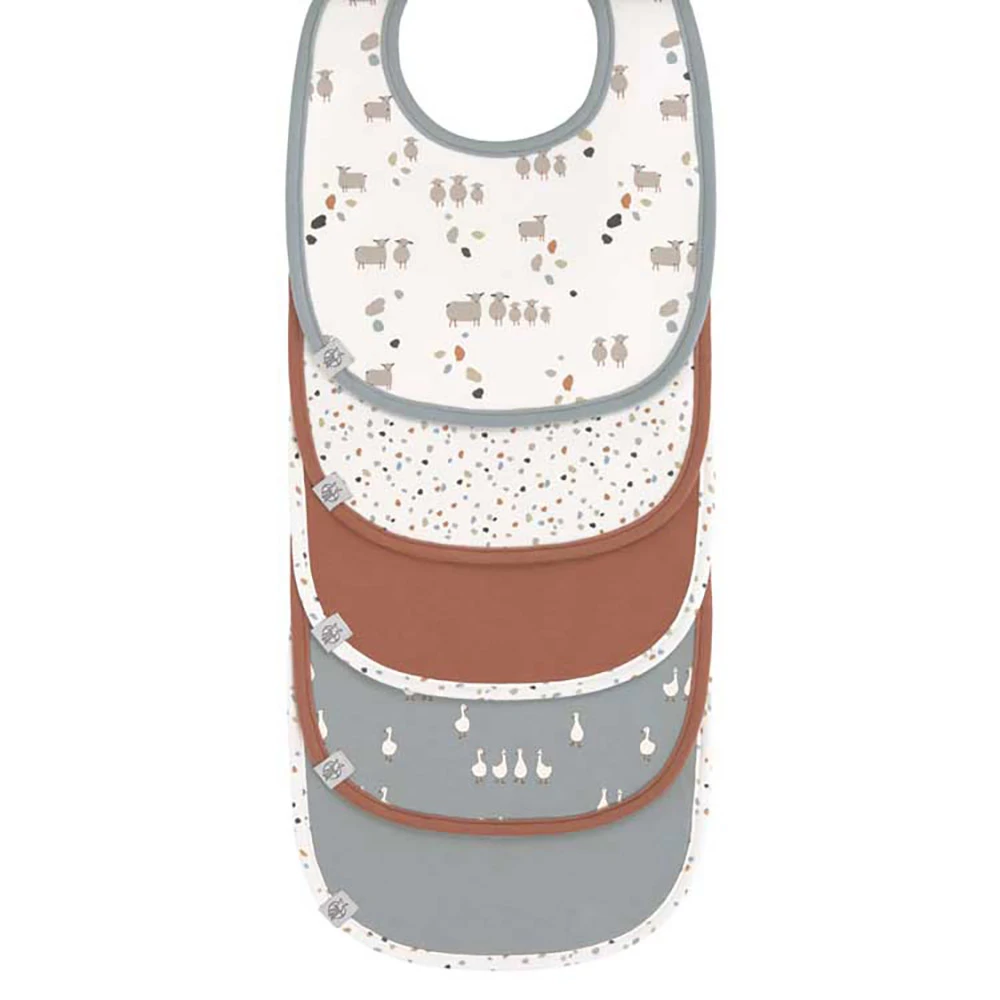 Lot De 5 Bavoirs En éponge Imperméable 3-18 Mois Mouton LASSIG 3 Lot De 5 Bavoirs En éponge Imperméable 3-18 Mois Mouton LASSIG