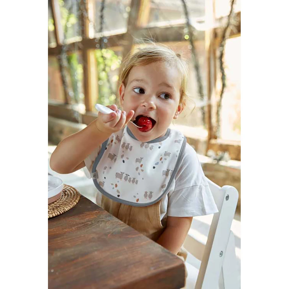 Lot De 5 Bavoirs En éponge Imperméable 3-18 Mois Mouton LASSIG 6 Lot De 5 Bavoirs En éponge Imperméable 3-18 Mois Mouton LASSIG – Image 4