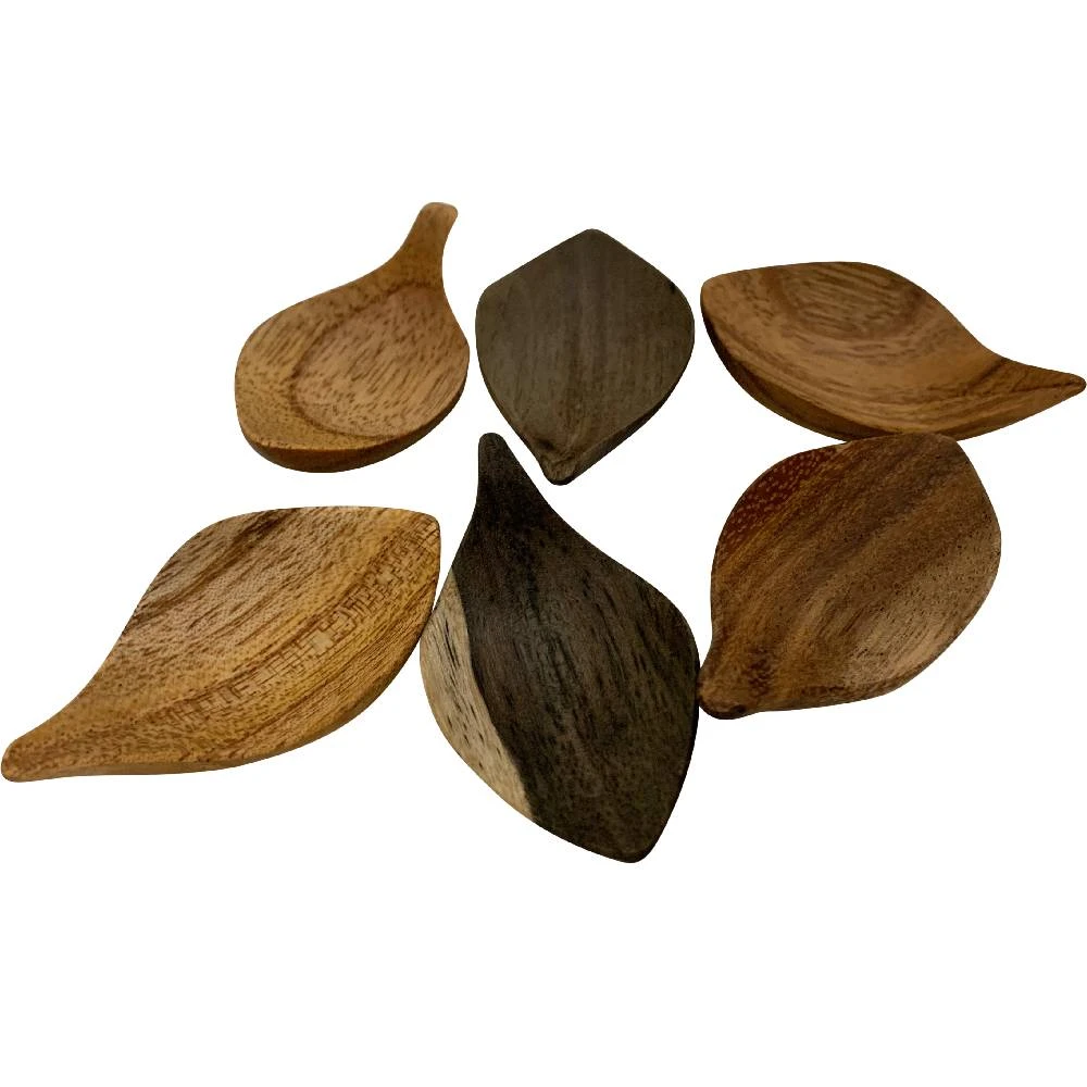 Mini Feuilles En Bois Naturel - Set De 6 PAPOOSE TOYS 5 Mini Feuilles En Bois Naturel - Set De 6 PAPOOSE TOYS – Image 3