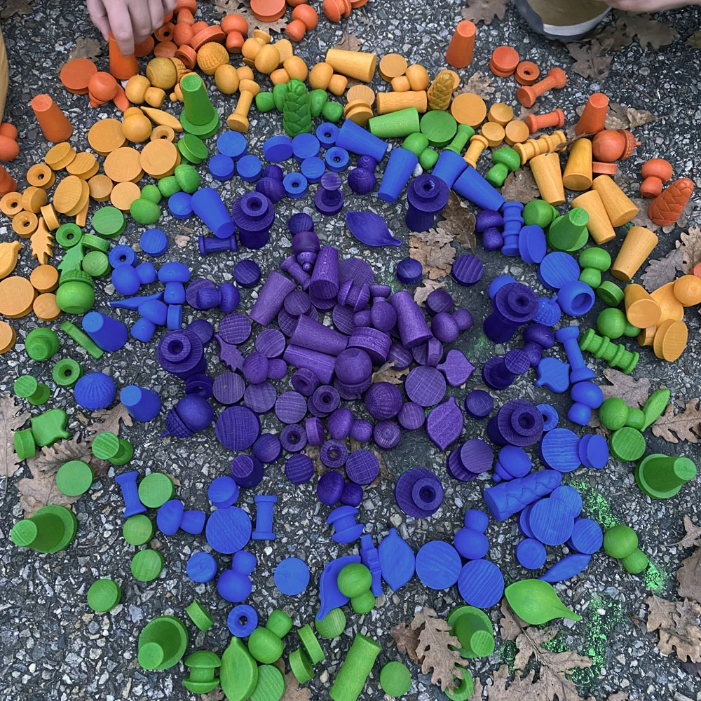 Mini Feuilles En Bois Rainbow - Set De 7 PAPOOSE TOYS 6 Mini Feuilles En Bois Rainbow - Set De 7 PAPOOSE TOYS – Image 4